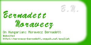 bernadett moravecz business card